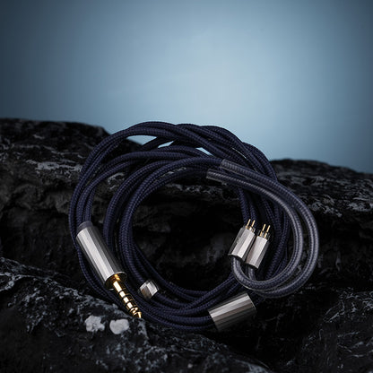 RHYMING DUST Silver-Plated Single-Crystal Copper Earphone Cable