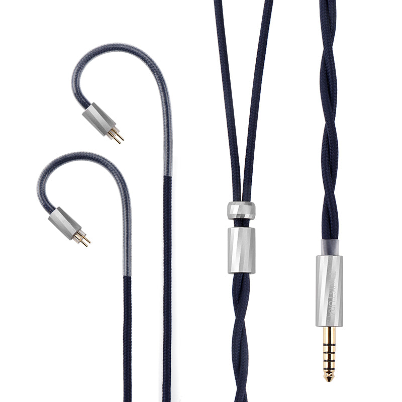 RHYMING DUST Silver-Plated Single-Crystal Copper Earphone Cable