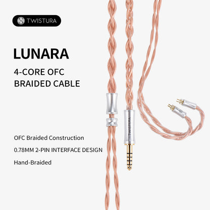 LUNARA High-Purity Oxygen-Free Copper Earphone Cable